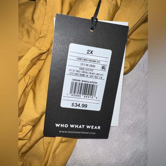 Midi Skirt Yellow Mustard plus Size - Picture 5 of 7